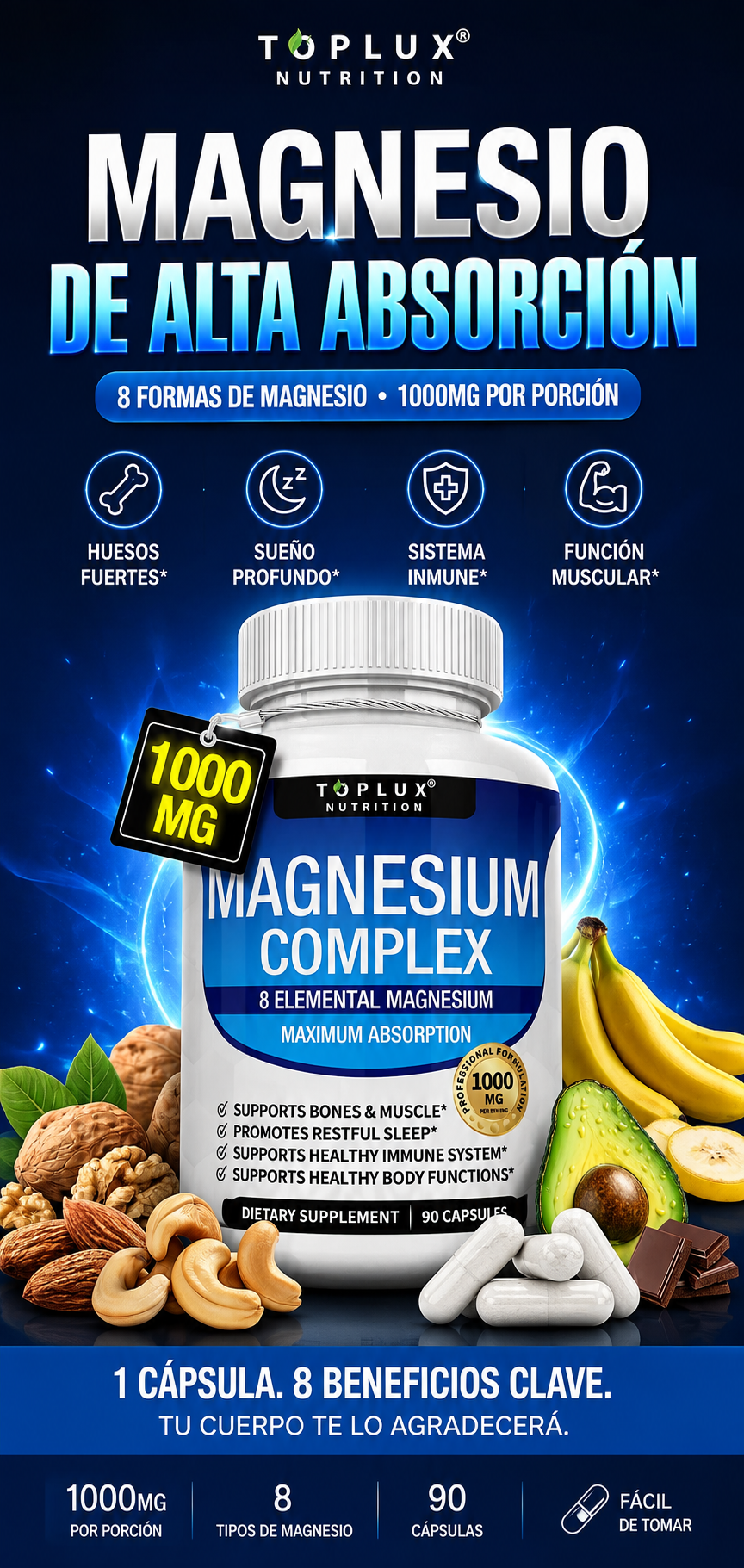 Menos cansancio, más energía: Magnesio que ayuda a tu cuerpo a recuperarse