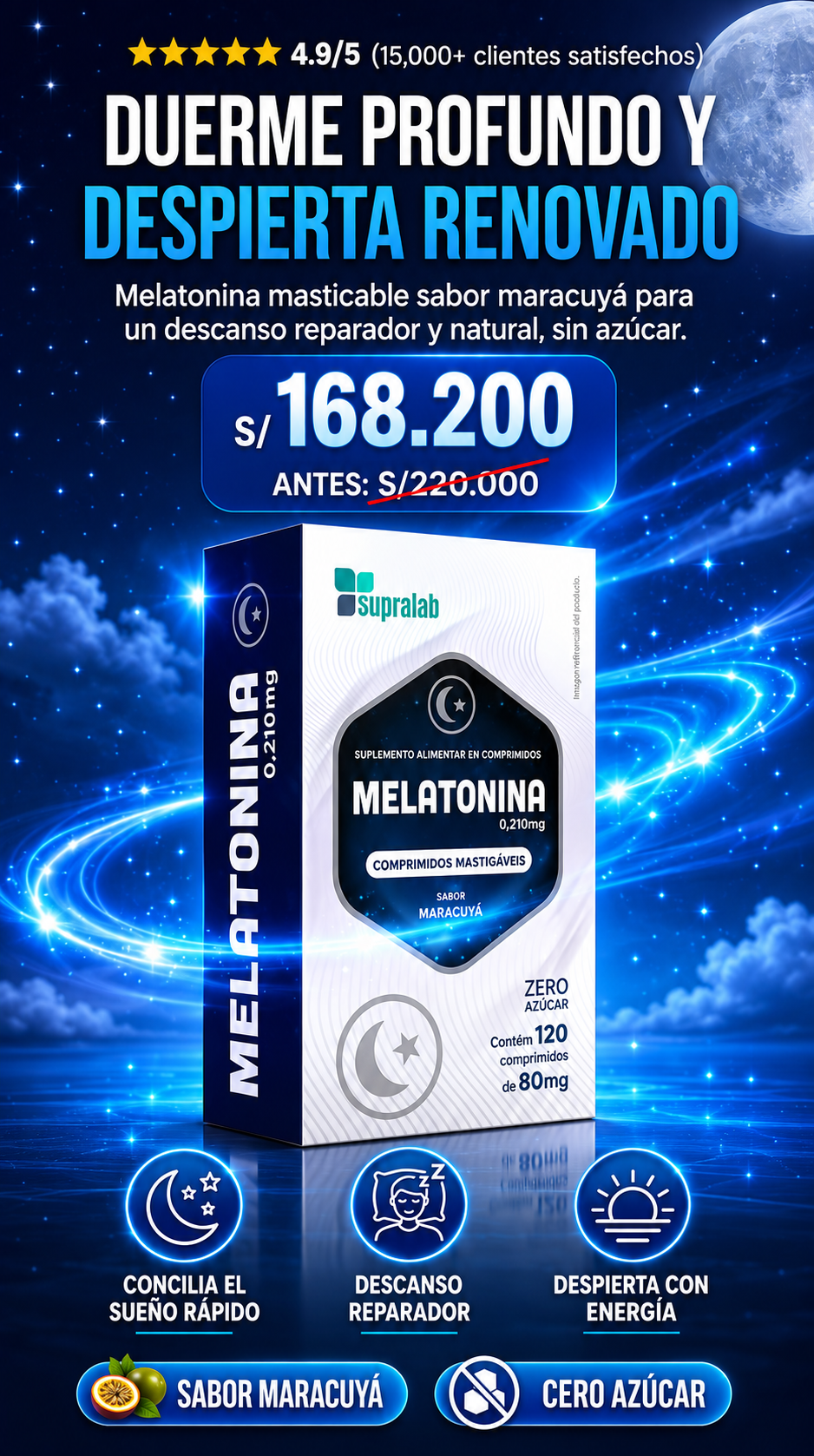 Melatonina — Dormí profundo y despertá descansado