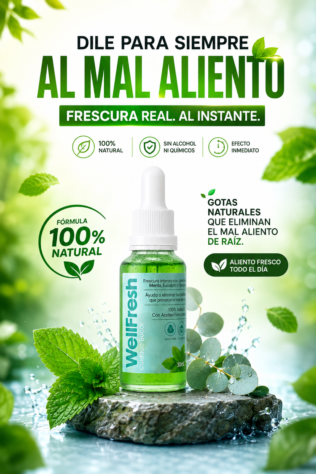Well Fresh - Gotas Naturales para el mal aliento