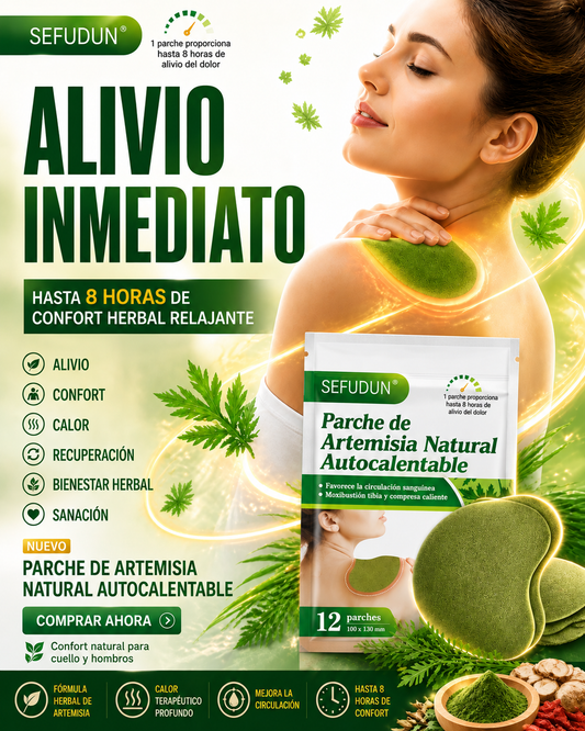 Parche de Artemisia Natural Autocalentable para Alivio del Dolor